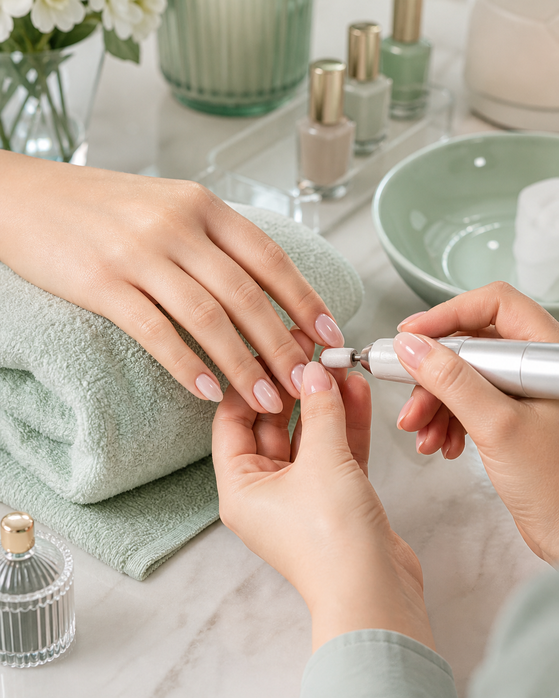 Detailed manicure service